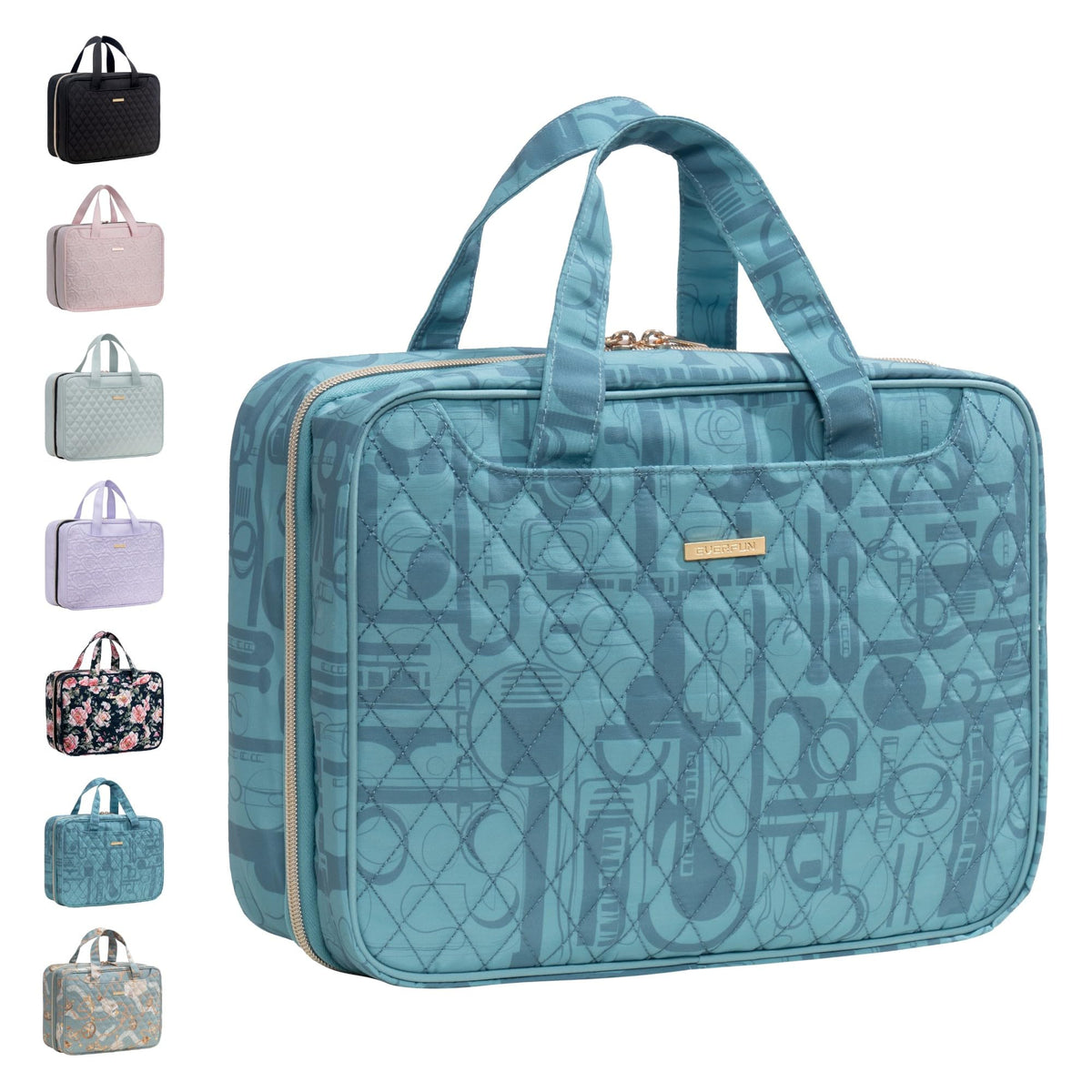 Everfun Hanging Travel Toiletry Bag Women, Leakproof Wet Dry Compartments