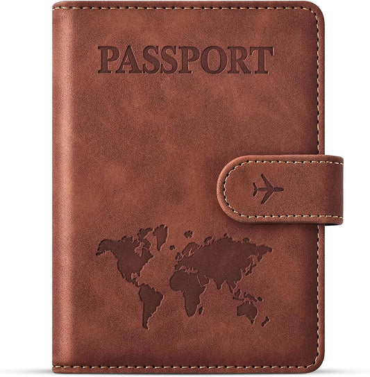 Passport Holder for Travel Essentials, Passport Wallet Cover Case for Travel Must Haves Accessories,Passport Book Holders for Women and Men