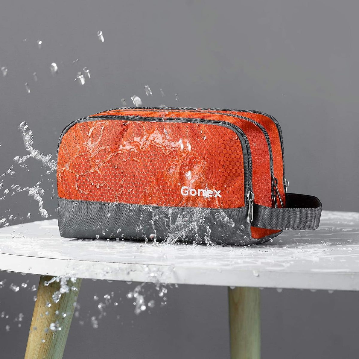 Gonex Travel Toiletry Bag for Men, Water Resistant Dopp Kit for Toiletries