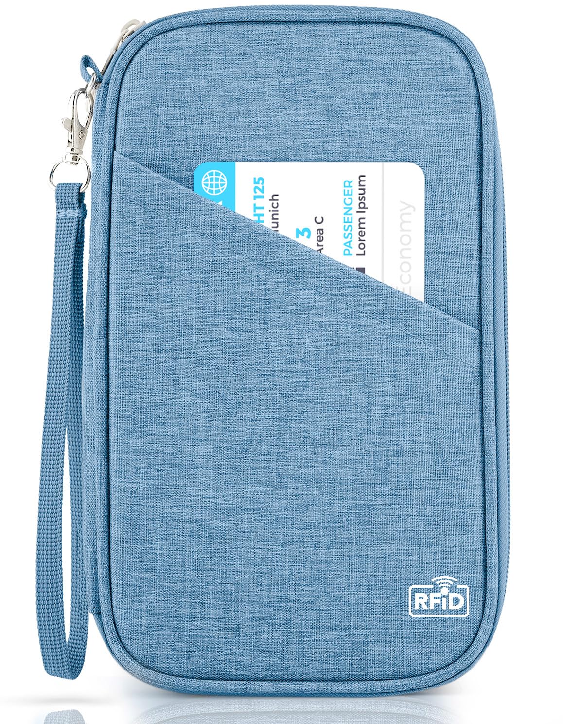 TOPBAG Passport Holder Family, Women Rfid Blocking Passport Wallet, Travel Document Organizer for Premium Wallets, Waterproof Passport Holders Bag for Women & Men Traveling, Credit Cards Case