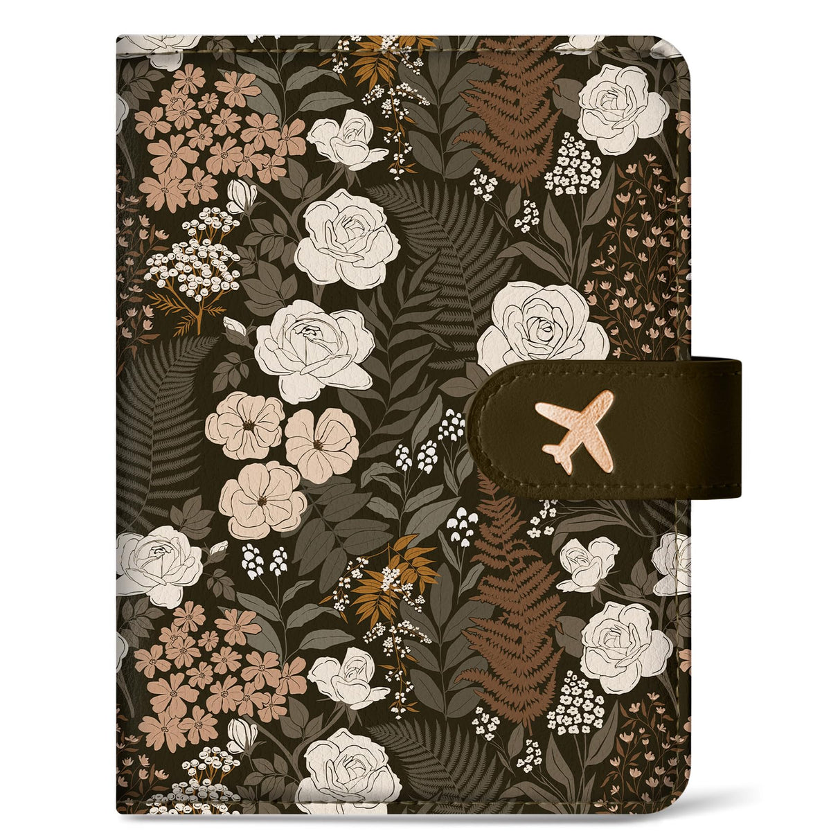 Passport Holder for Travel, RFID Blocking Wallet with Magnetic Closure