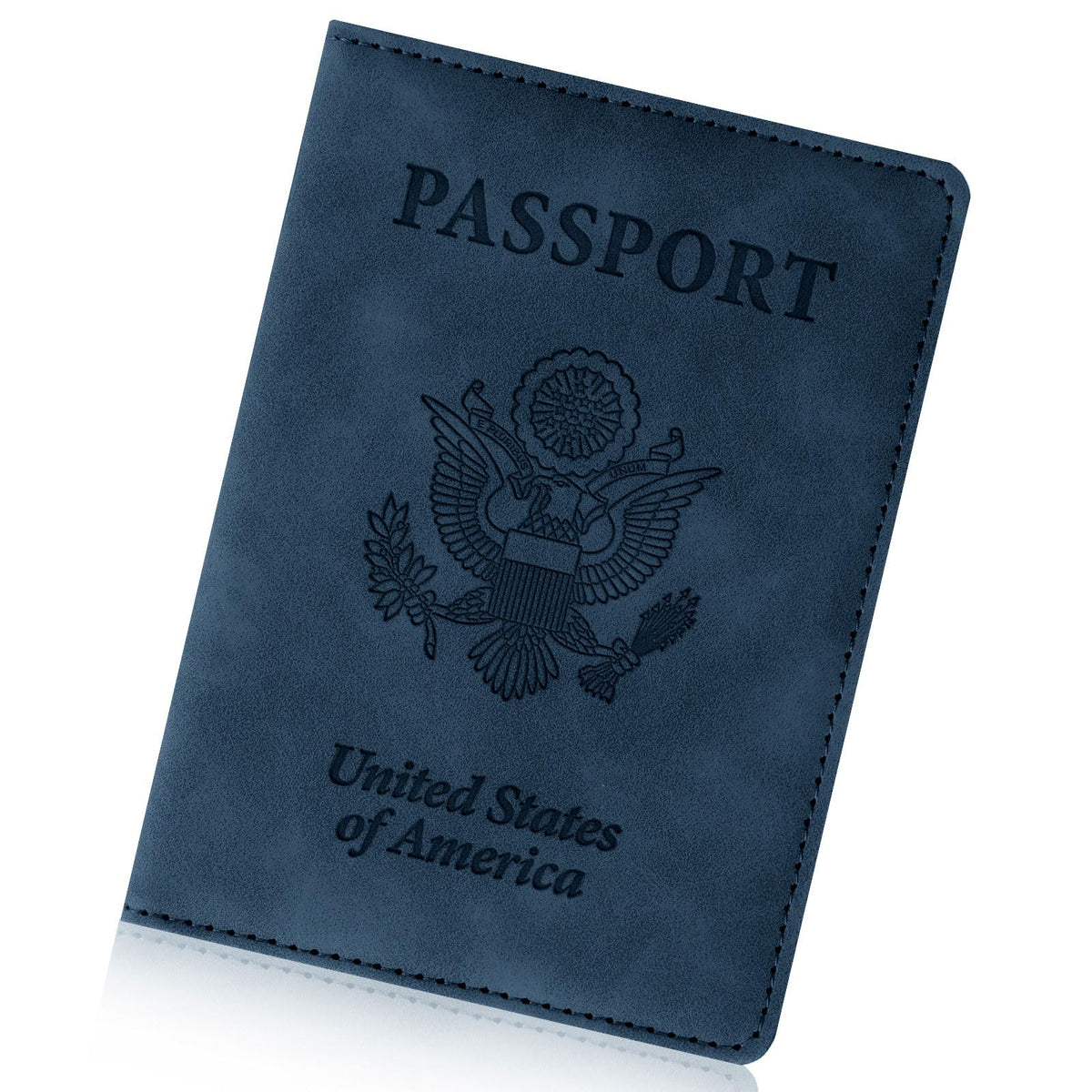 Passport Holder for Travel Essentials, RFID Blocking Passport Cover Wallet Card Case for Women and Men, PU Leather, Black