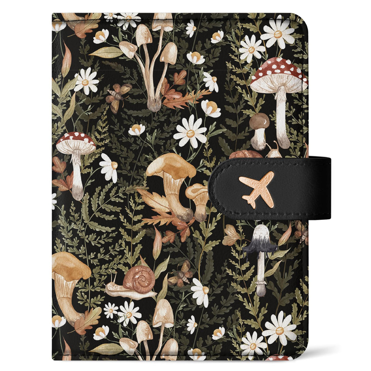 Passport Holder for Travel, RFID Blocking Wallet with Magnetic Closure