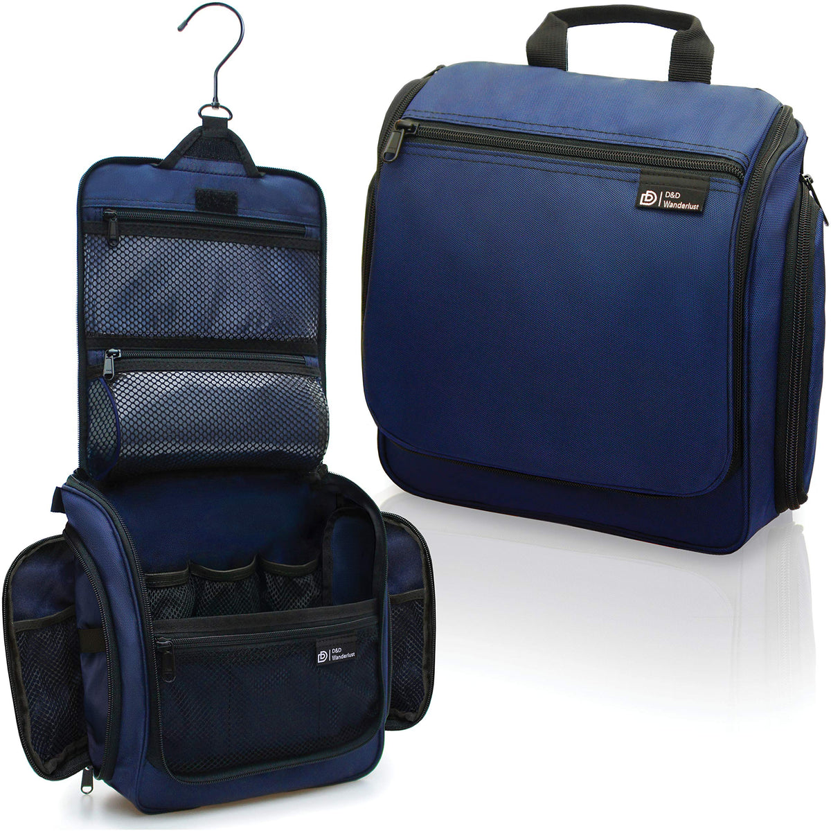 D&D Wanderlust Hanging Travel Toiletry Bag for Women & Men, Large Organizer