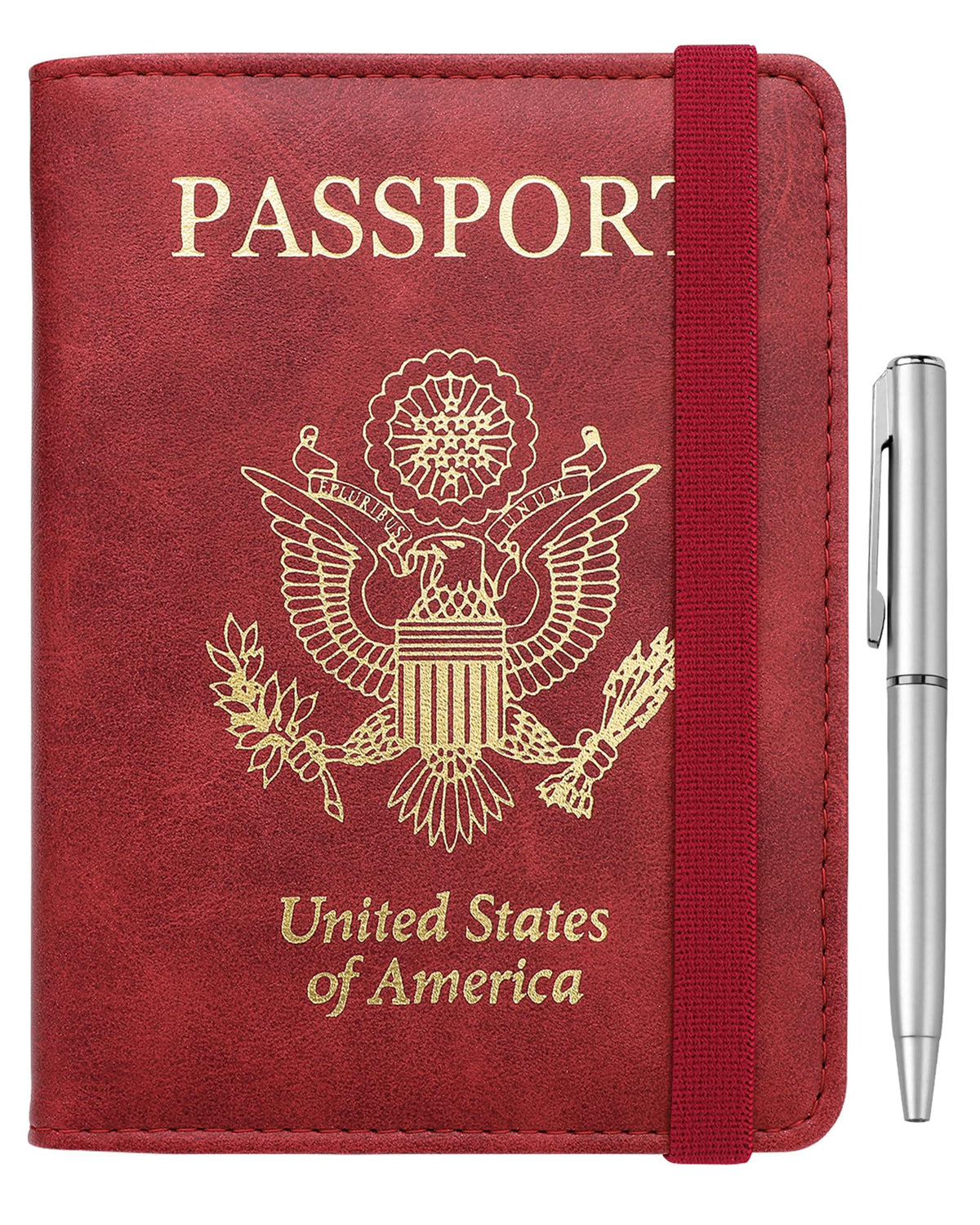 WALNEW Passport Holder for Travel, RFID Blocking Passport Wallet & Cover
