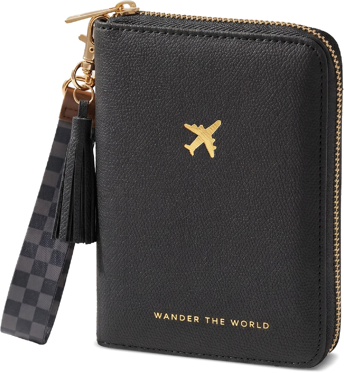 Beautiful Passport Holder And Travel Wallet with Wristlet Strap