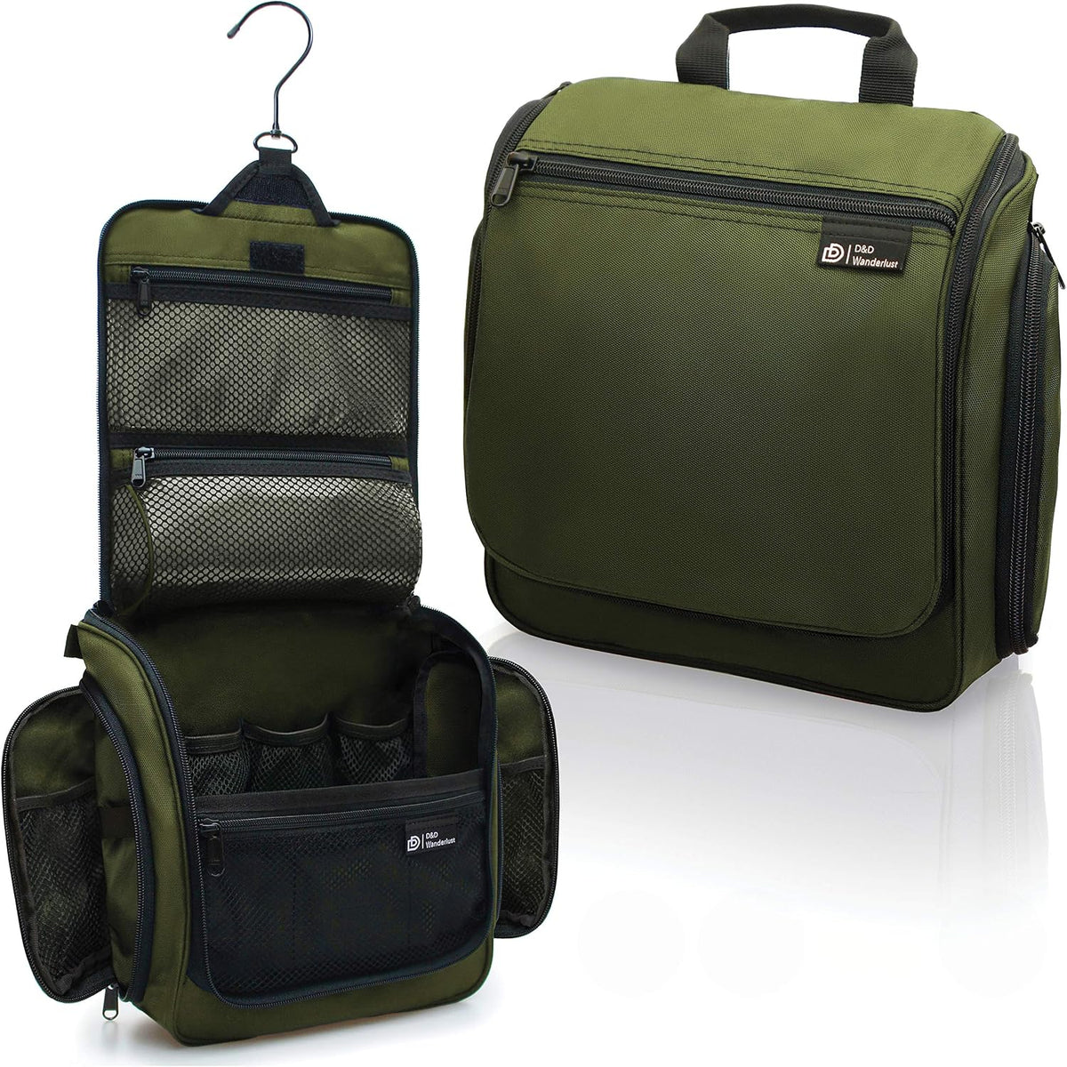 D&D Wanderlust Hanging Travel Toiletry Bag for Women & Men, Large Organizer