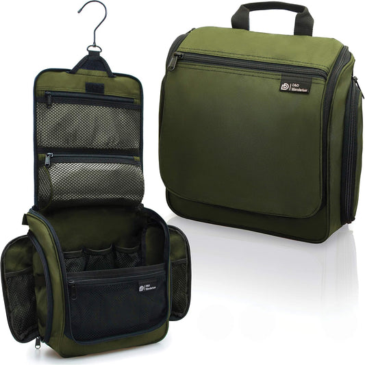 D&D Wanderlust Hanging Travel Toiletry Bag for Women & Men, Large Organizer